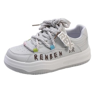 人本人本官方春夏新款休闲鞋百搭增高超火女鞋舒适显腿长运动板鞋