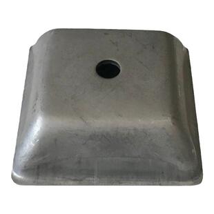 堆垛脚碗堆垛脚方管底脚盖帽封头周转箱铁箱脚碗巧固架料箱脚腕