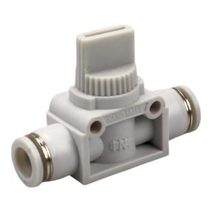 气管二通手阀开关HVFF-4 6 8 10 12mm气动快插管道阀门泄压排气