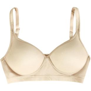 金三塔双面桑蚕丝舒适透气真丝无钢圈背心一体式内衣女无痕文胸