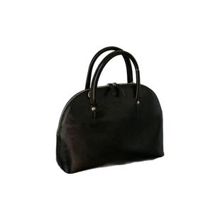 【大花同款】摩西奶奶 牛皮贝壳包手提斜挎贝果复古风包 2025新款