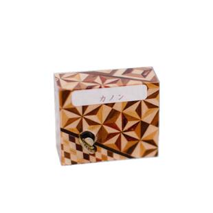 日本进口寄木细工实木拼花手工发条八音盒SANKYO机芯 全国顺丰