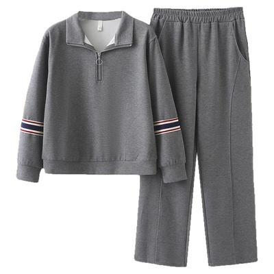 时尚大码运动休闲套装女妈妈装