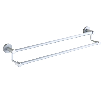 特价浴室双杆毛巾架太空铝加粗