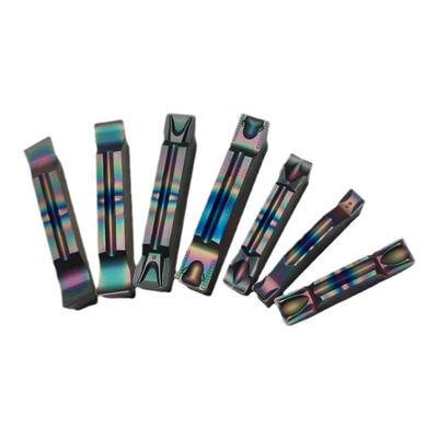 WKETEM七彩不锈钢钛合金切槽刀片