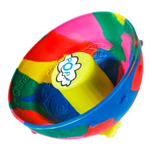 弹跳碗弹力球儿童玩具发光蹦蹦球回弹飞碟橡胶闪光户外室内抛接球