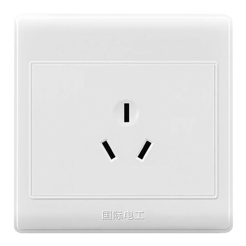 国际电工86型16A三孔空调插座