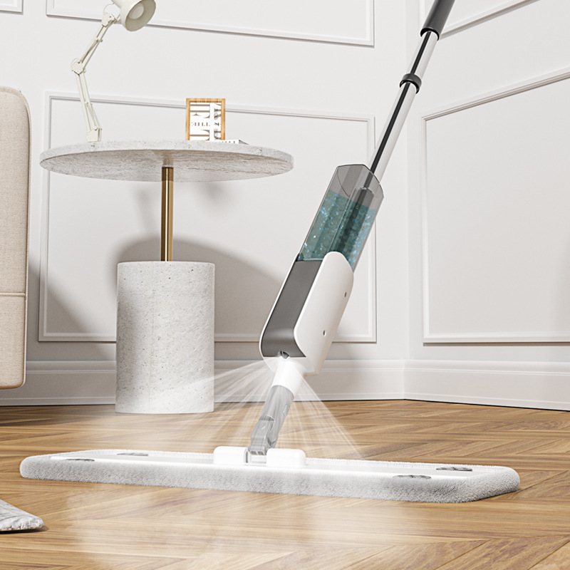 新品 喷雾喷水拖把家用地板懒人干湿两用替换拖布吸水旋转平板拖