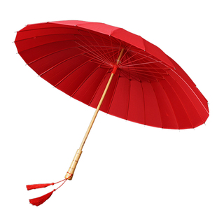 婚庆用红伞结婚新娘伞红色出嫁雨伞中式古风迎亲接亲伞新娘喜雨伞