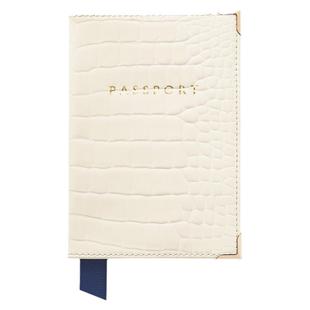 Aspinal鳄鱼纹旅行护照保护多功能证件夹机票收纳包