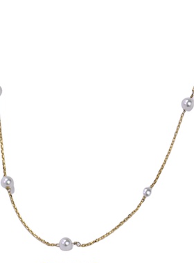 女质感珍珠项链轻奢气质优雅小众