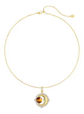 气质高级感秋冬百搭月亮项链