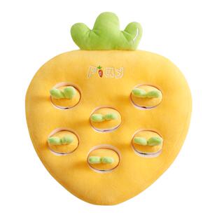 拔萝卜玩具婴幼儿童可啃咬益智6-个月以上宝宝大号毛绒胡萝卜趣味