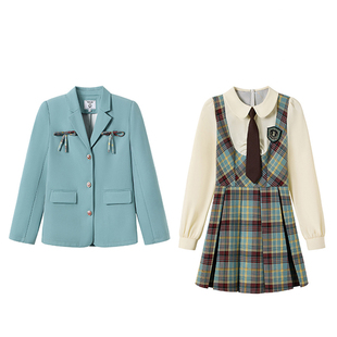 织物猪 青藤学妹 日系学院风西装女开学季穿搭校供感西服外套上衣