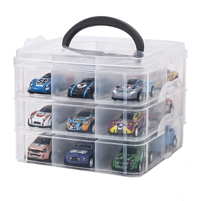 【带盖防尘】儿童玩具车收纳盒