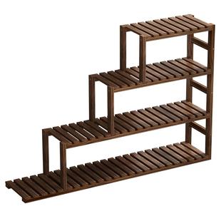 窗台花架置物架阳台多肉架实木客厅2025新款爬藤架室内飘窗花盆架