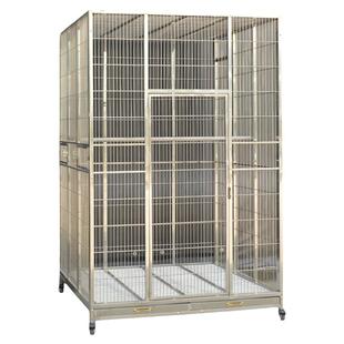 304不锈钢豪华鸟笼别墅大号超大号鸟笼大型鹦鹉专用笼子庭院家用