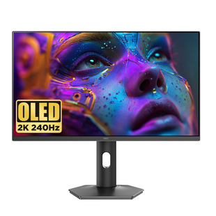 HKC显示器27英寸240HZ电竞FPS游戏2K高清升降QD-OLED屏幕GS27QKS