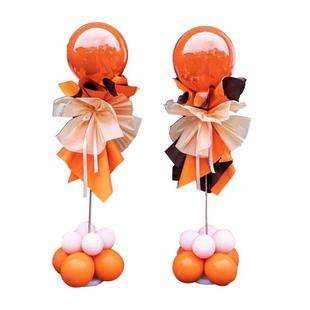 新年商场开业立柱装饰气球链半拱门周年庆活动节日气氛场景布置