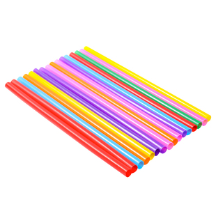 一次性彩色塑料塔台吸管直管幼儿园儿童手工造型DIY制作材料26CM