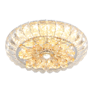 2026新款轻奢水晶吸顶灯现代简约玄关灯过道中山阳台灯走廊灯LED