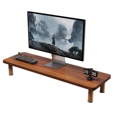 电脑增高架办公室桌面置物架实木