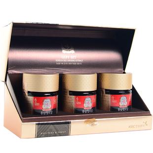 韩国正官庄高丽参6年根红参膏红参精浓缩液330克礼盒装顺丰包邮