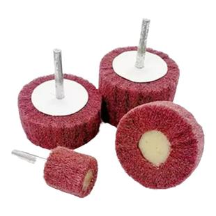 百洁布磨头飞翼轮柄径6mm尼龙打磨金属除锈不锈钢拉丝电磨抛光轮