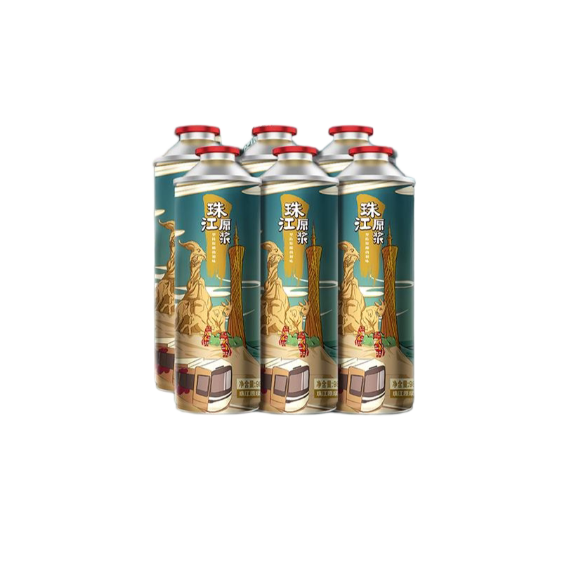 珠江原浆啤酒980mL×6罐装