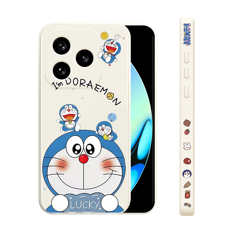 适用vivo iqoo16手机壳新款iQOO16液态硅胶保护套iq0016镜头全包防摔超薄软壳男女生潮牌网红卡通时尚机器猫