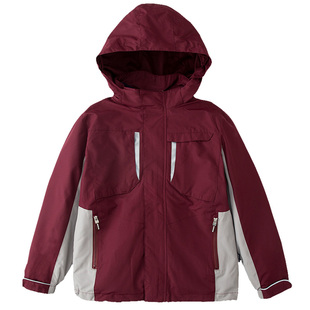 伊顿中小学生学校校服男女童冬季藏青枣红冲锋衣内胆外套装校服