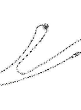 原创三无社情侣纯银项链手工欧美