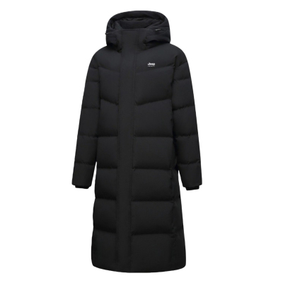 吉普羽绒服长款过膝加厚保暖外套