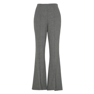 IDPAN通勤修身百搭高腰微喇裤