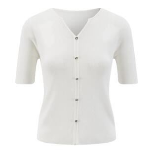 DTLANDO/商场同款25夏新品修身小众显瘦百搭气质感女装短袖针织衫