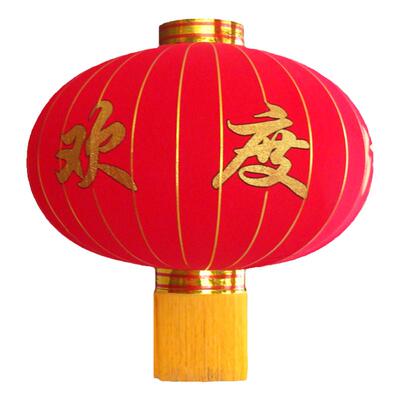 大型灯笼植绒布户外直径1.5米2米