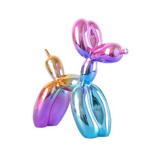 jeffkoons艺术气球狗雕塑摆件家居装饰现代简约工艺杰夫昆斯手办