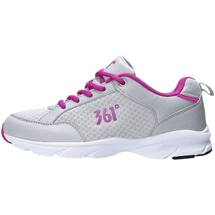 361运动鞋女鞋春季新款网面透气休闲鞋361度官方正品透气跑步鞋子