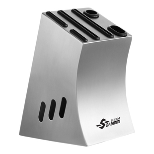 山米saemmi 304不锈钢刀架刀座一体菜刀架厨房家用刀具收纳置物架