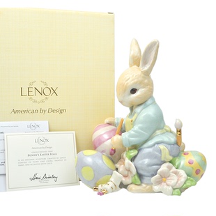 Cershar Lenox 大兔子复活节彩蛋陶瓷兔年儿童房装饰摆件生日礼物