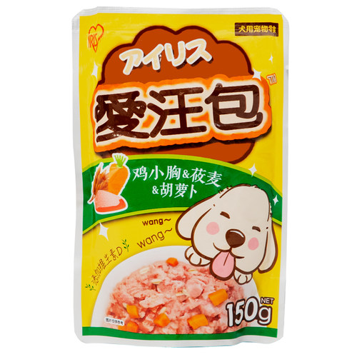 爱丽思肉粒湿粮包150g*8袋拌饭狗狗零食幼犬营养主食软罐头小型犬