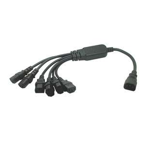 IEC320-C14转C13一拖六 品字公转品字母电源线 一分六 PDU电源线