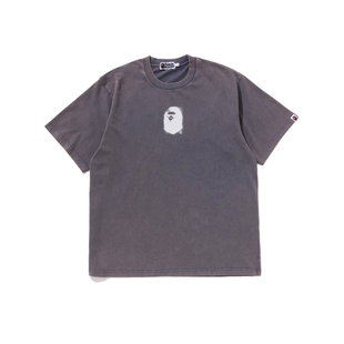 BAPE男装25年春夏涂鸦风喷漆感猿人字母印花短袖T恤109307O