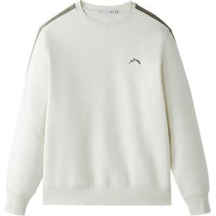 HLA/海澜之家山不在高系列卫衣25秋冬新保暖加绒刺绣圆领长袖男