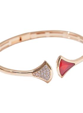 DIVA双扇形裙子女镀18K金手镯