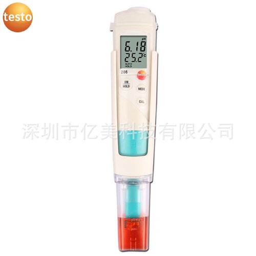 德图testo206pH2PH计酸碱度计05632062适合半固体粘稠度