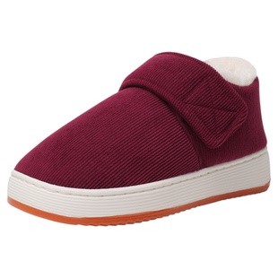 冬季新款加绒加厚保暖包跟棉拖鞋男女款居家外穿防滑厚底老人棉鞋