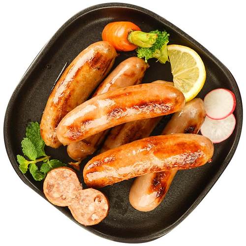 大希地火山石烤肠台湾纯风味热狗脆皮黑胡椒肉肠香肠空气炸锅食材