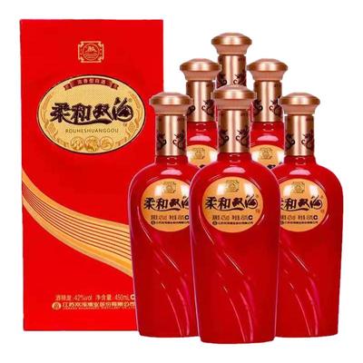 正品双沟红柔和/金奖浓香型白酒