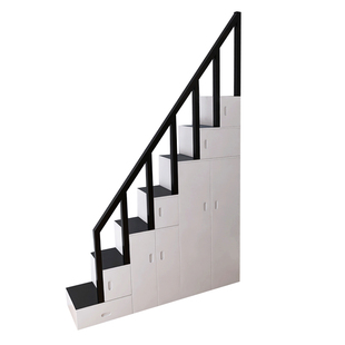 实木家用楼梯柜阳台储物柜阶梯收纳台阶抽屉式上下床铺阁楼楼梯子